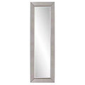 Howard Elliott 27"x38" Tyler Dillon Glossy White Ornate Framed Rectangular Wall Mirror: Modern Style Polyurethane Frame No Assembly Required