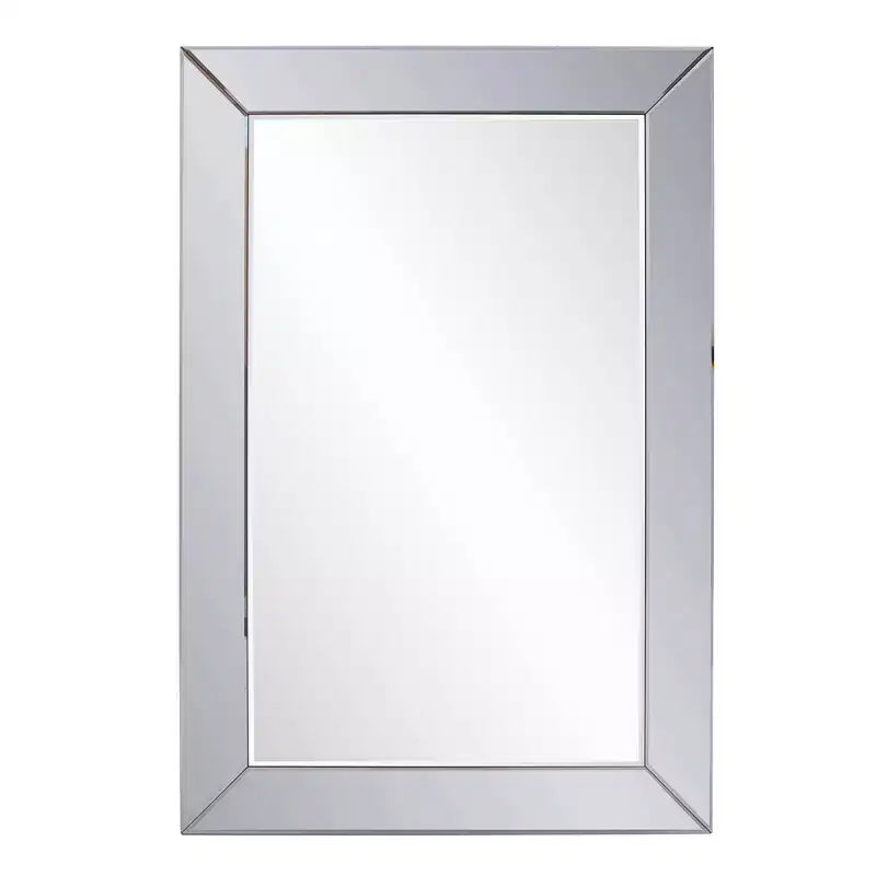 Howard Elliott 32"x32" Iron Framed Round Wall Mirror Champagne Gold: Modern Style No Assembly Wall Mount