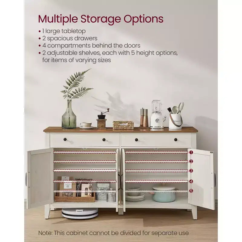 Meuble de rangement de cuisine avec 2 tiroirs