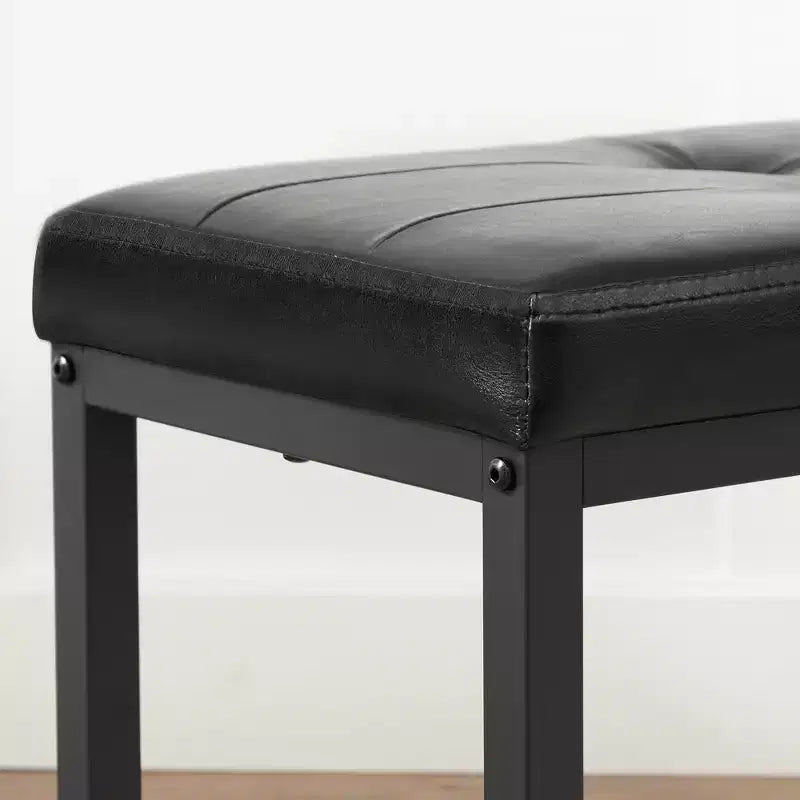 Banc de salle à manger, banc ottoman avec siège rembourré en cuir PU