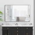 Miroir de salle de bain moderne à cadre noir