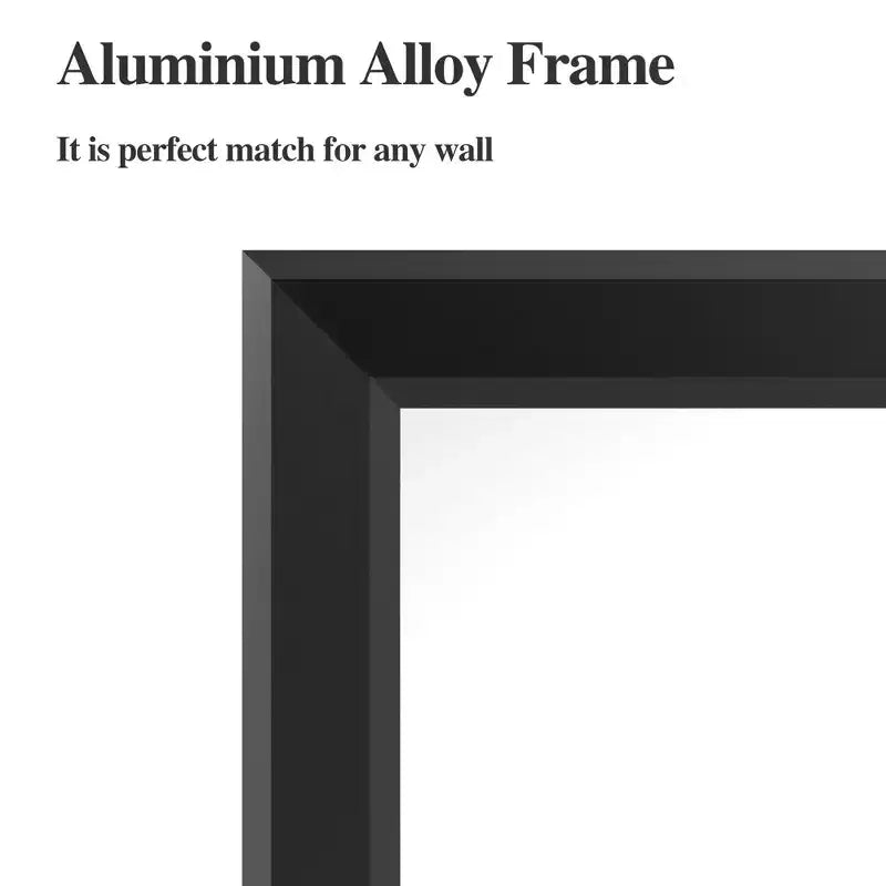 Miroir de salle de bain moderne à cadre noir