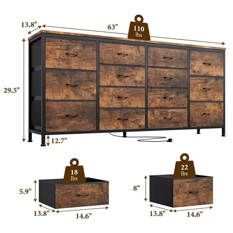 Meuble TV commode large