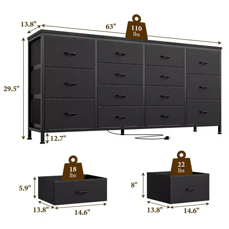 Meuble TV commode large