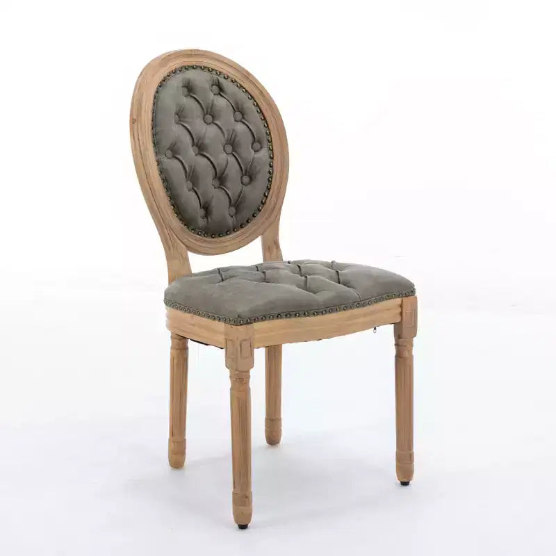 Chaise de salle à manger en bois massif de style français