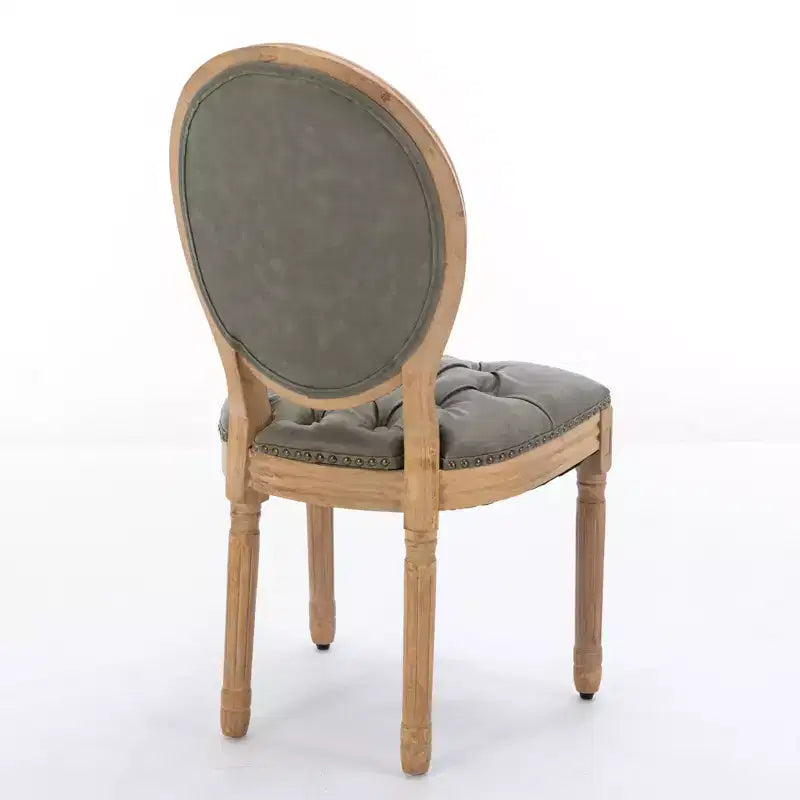 Chaise de salle à manger en bois massif de style français