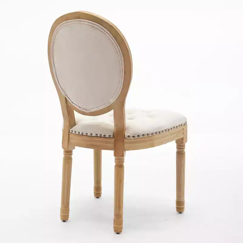 Chaise de salle à manger en bois massif de style français