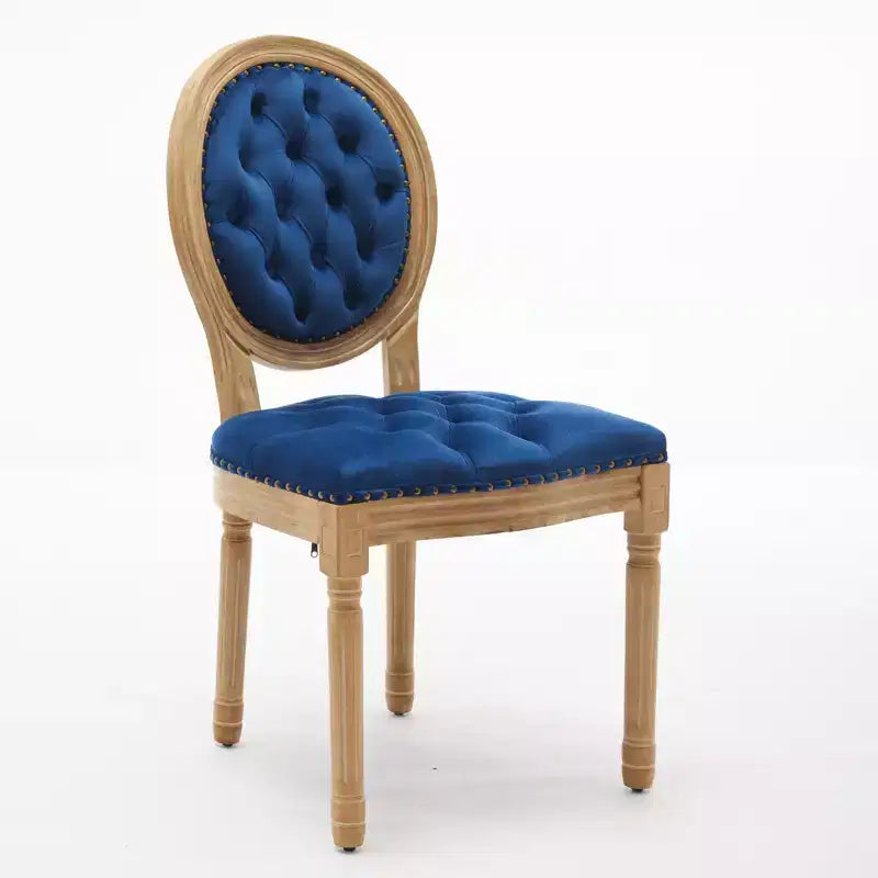 Chaise de salle à manger en bois massif de style français
