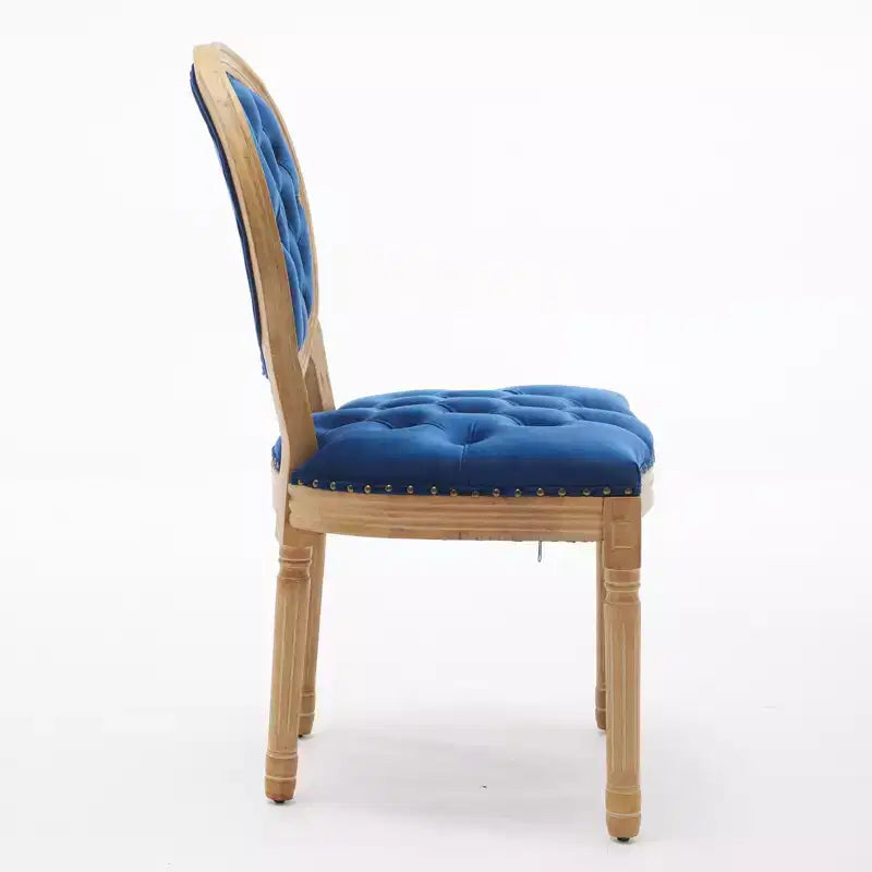 Chaise de salle à manger en bois massif de style français