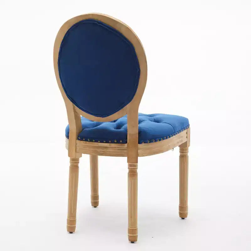 Chaise de salle à manger en bois massif de style français