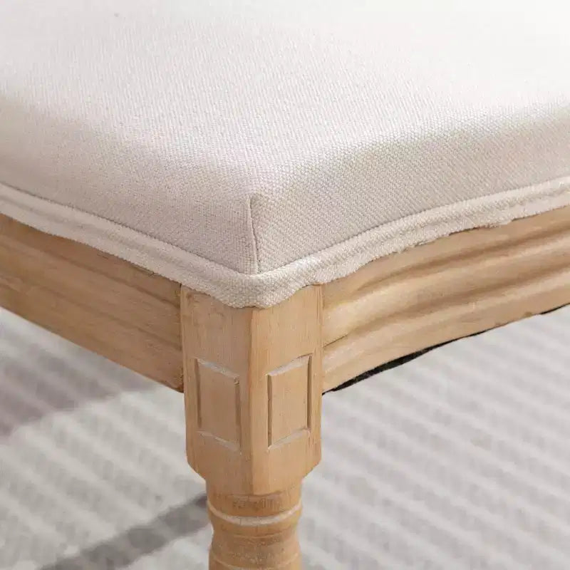 Chaise de salle à manger en bois massif de style français