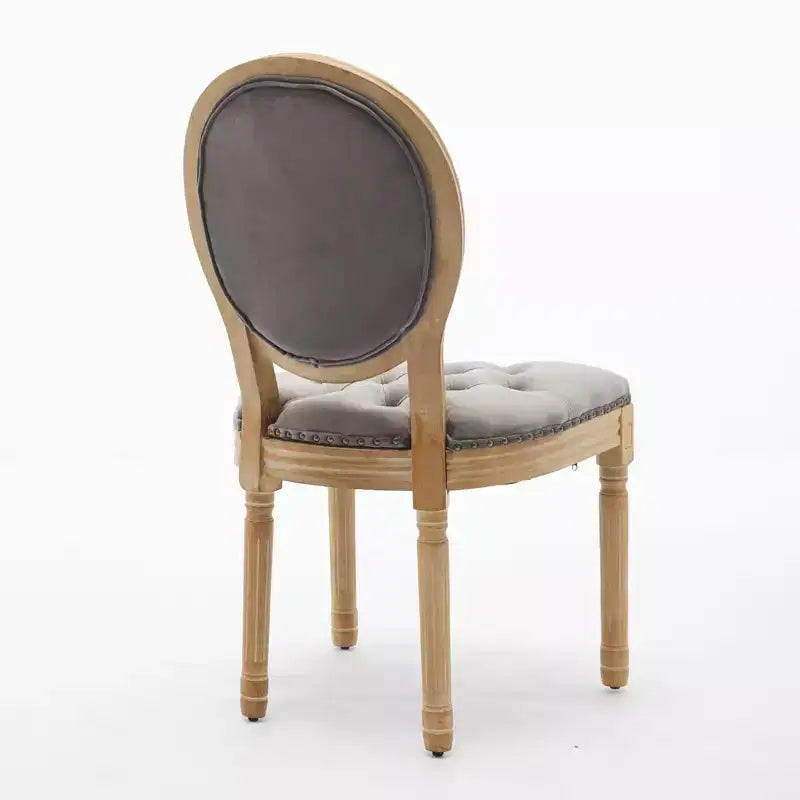 Chaise de salle à manger en bois massif de style français