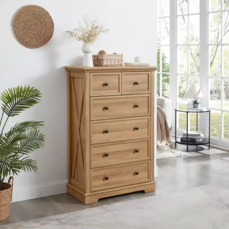 Commode 6 tiroirs, Armoire haute 6 tiroirs