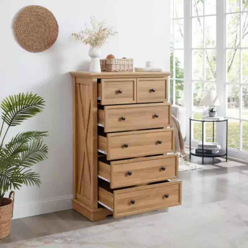 Commode 6 tiroirs, Armoire haute 6 tiroirs