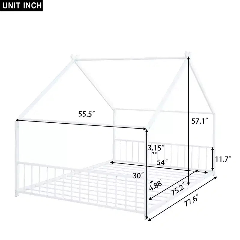 Cadre de lit double avec rangement, Cadre de lit double pour enfants