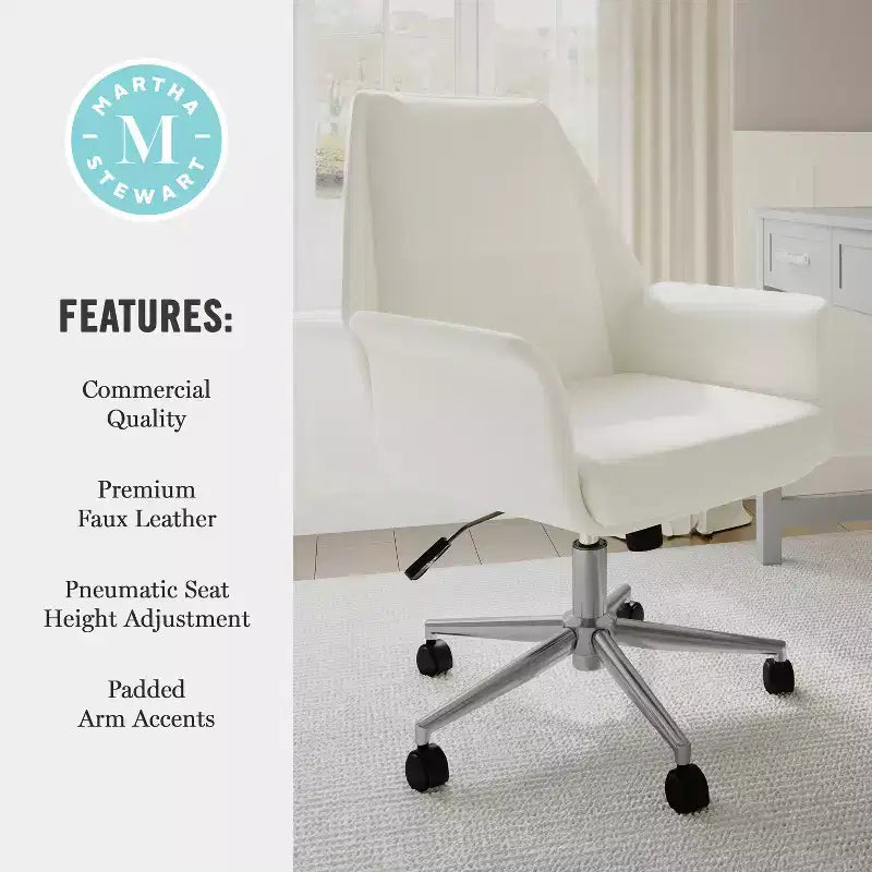 Chaise de bureau rembourrée