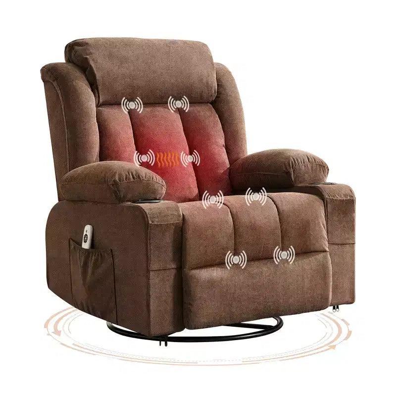 Fauteuil à bascule/relax extra-large avec rotation à 360° pour le salon