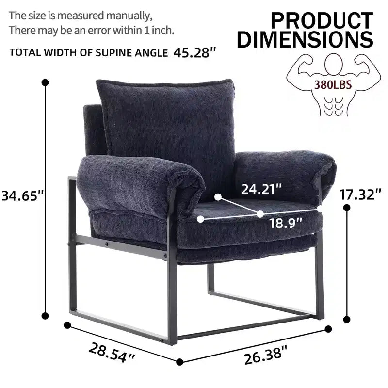 Fauteuil de sol inclinable réglable à 90-180 degrés