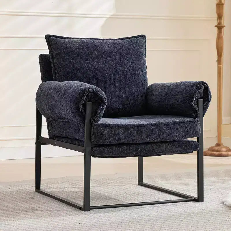 Adjustable Floor Recliner Chair with 90-180 Degree Backrest Folding Padded Gaming Sofa for Living Room and Bedroom