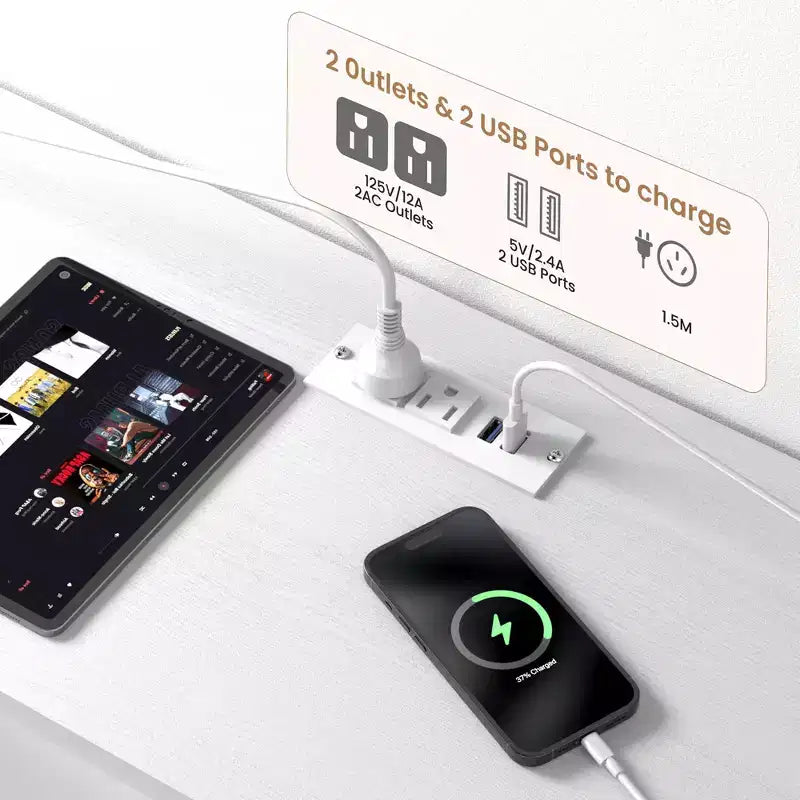 Meuble TV 63 commode Meuble TV pour téléviseurs de 65 à 75 pouces