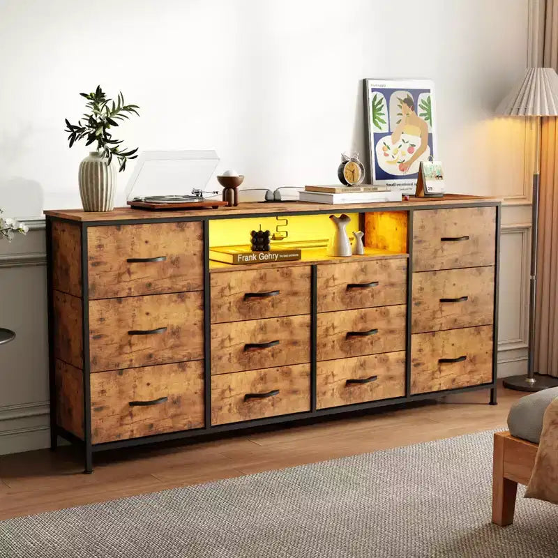 Meuble TV 63 commode Meuble TV pour téléviseurs de 65 à 75 pouces