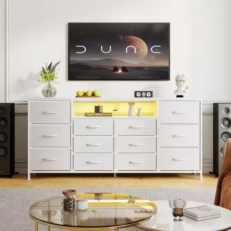 Meuble TV 63 commode Meuble TV pour téléviseurs de 65 à 75 pouces