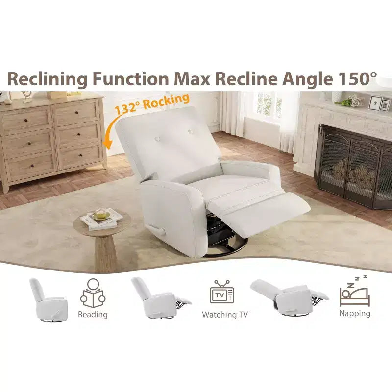 Fauteuil inclinable et pivotant à 360° pour chambre de bébé