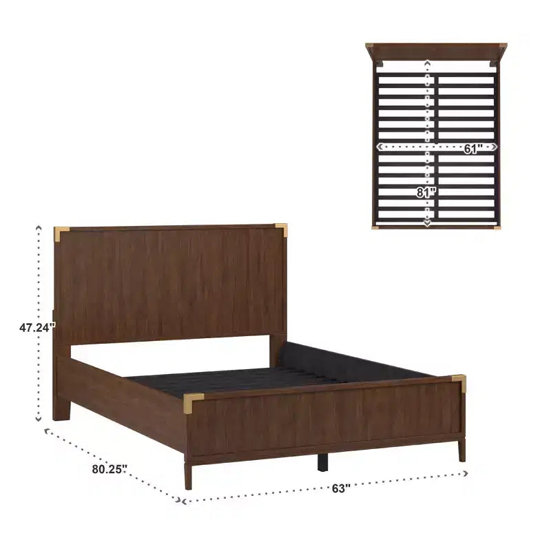 Cadre de lit industriel (matelas non inclus)
