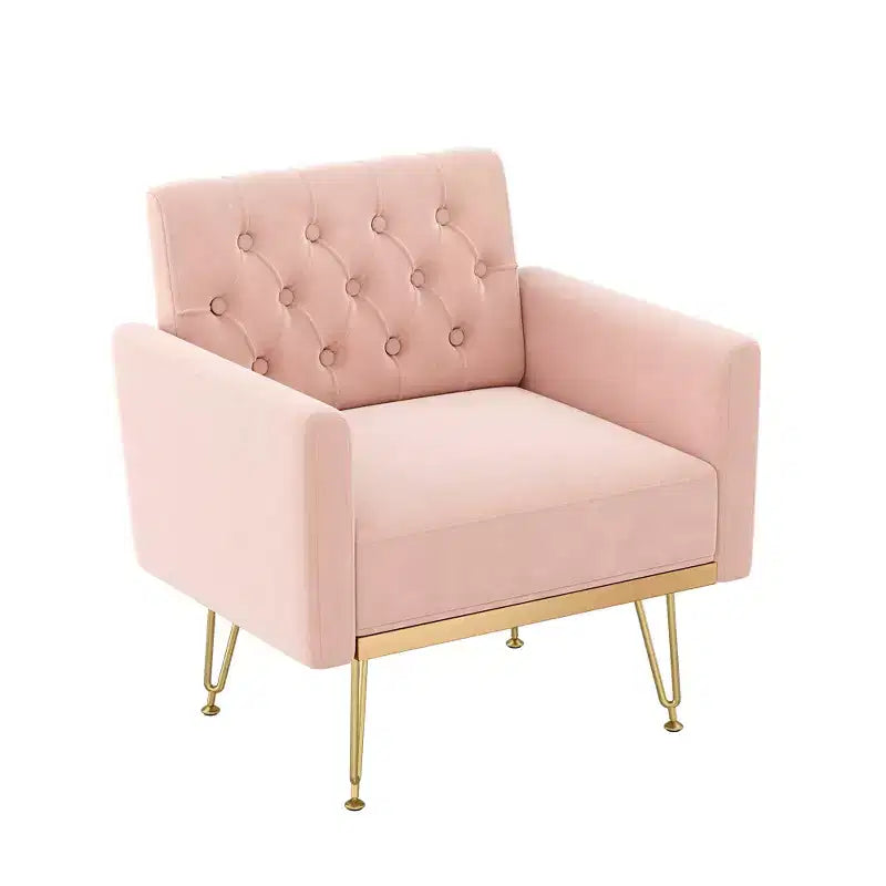 Canapé Fauteuil capitonné en Velours Moderne