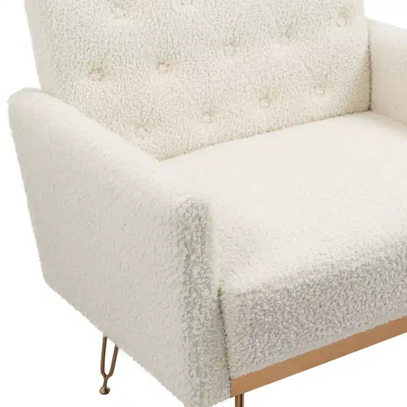 Canapé Fauteuil capitonné en Velours Moderne