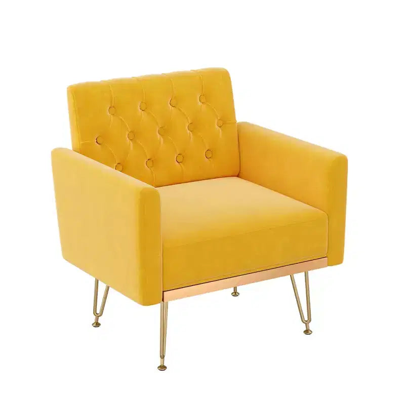 Canapé Fauteuil capitonné en Velours Moderne