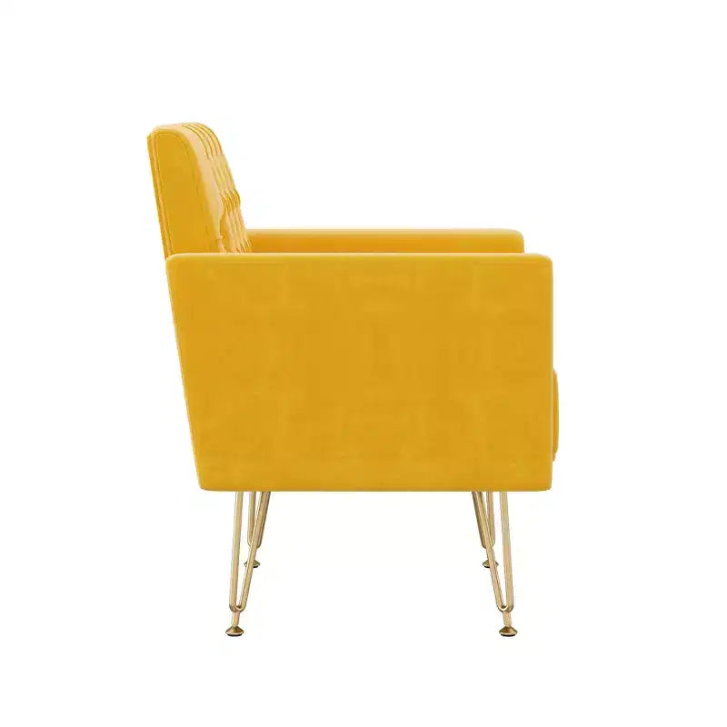 Canapé Fauteuil capitonné en Velours Moderne