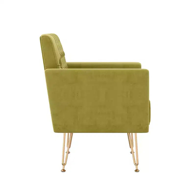 Canapé Fauteuil capitonné en Velours Moderne