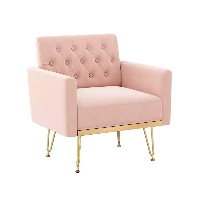 Canapé Fauteuil capitonné en Velours Moderne