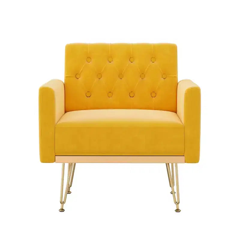 Canapé Fauteuil capitonné en Velours Moderne
