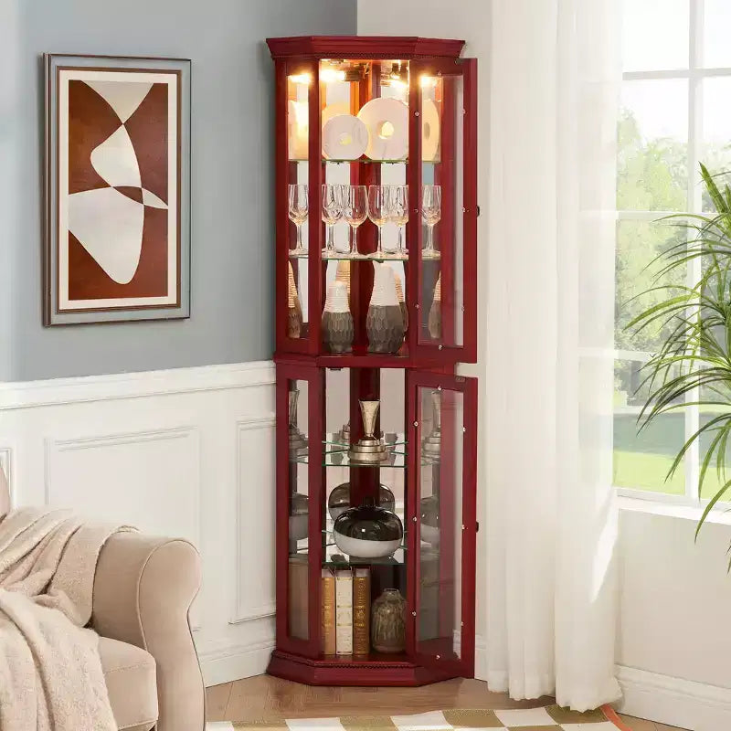 MAYEERTY Bathroom Storage Cabinet Waterproof MDF Enclosed Doors Adjustable Shelves Toiletries Organizer
