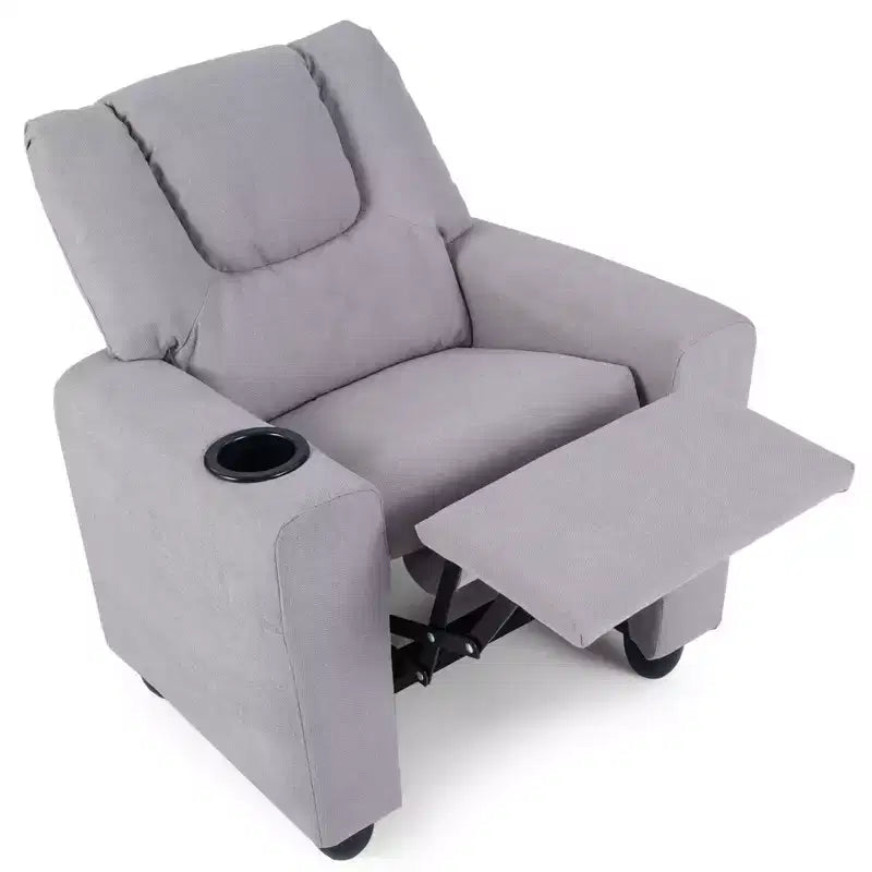 Fauteuil inclinable pour enfants avec porte-gobelet, dossier et repose-pieds réglables pour garçons