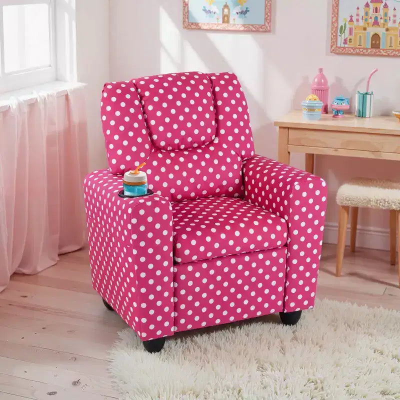 Fauteuil inclinable pour enfants avec porte-gobelet, dossier et repose-pieds réglables pour garçons