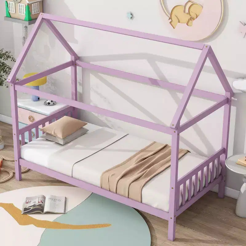 Cadre de lit jumeau, design silencieux, pas besoin de sommier