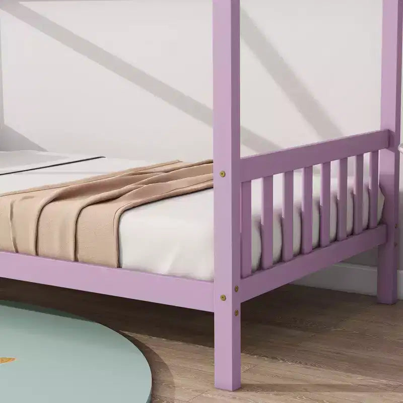Cadre de lit jumeau, design silencieux, pas besoin de sommier