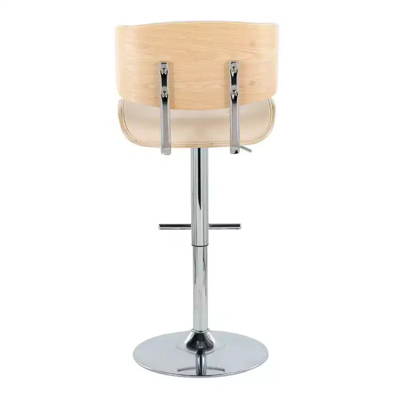 Lot de 2 tabourets de bar réglables chromés