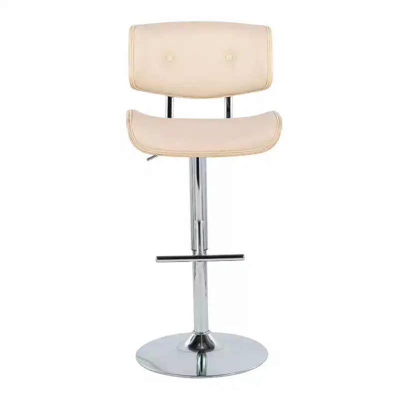 Lot de 2 tabourets de bar réglables chromés