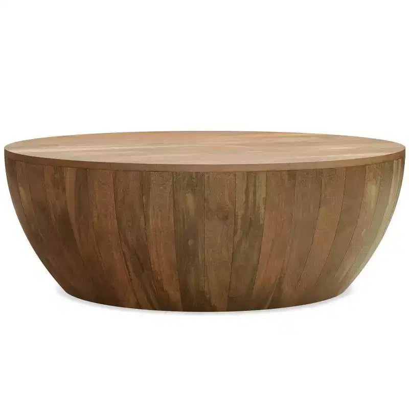 Keystone Drum Coffee Table Natural - WyndenHall