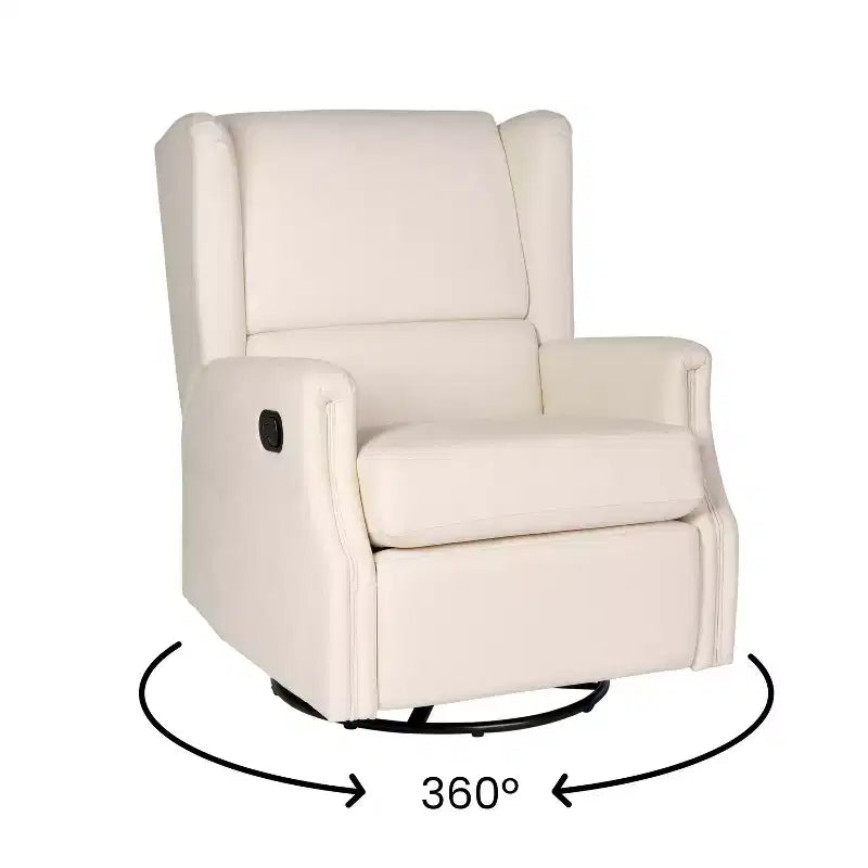Fauteuil inclinable, pivotant et à bascule avec rotation à 360 degrés