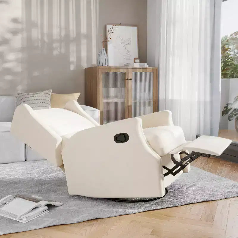 Fauteuil inclinable, pivotant et à bascule avec rotation à 360 degrés