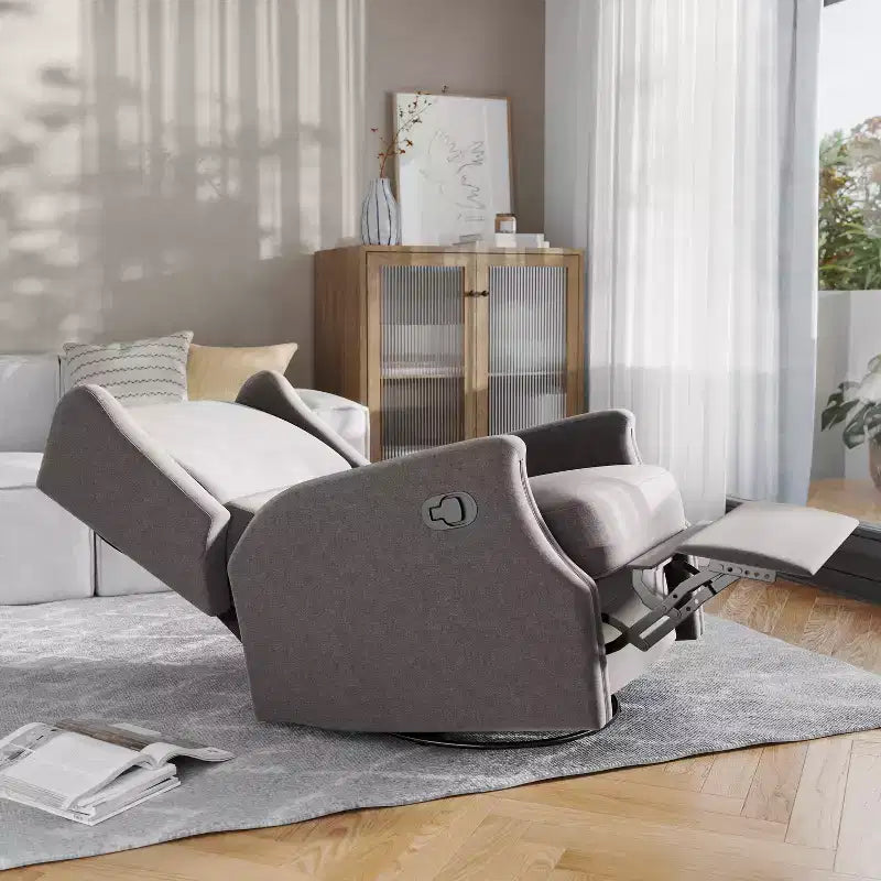 Fauteuil inclinable, pivotant et à bascule avec rotation à 360 degrés