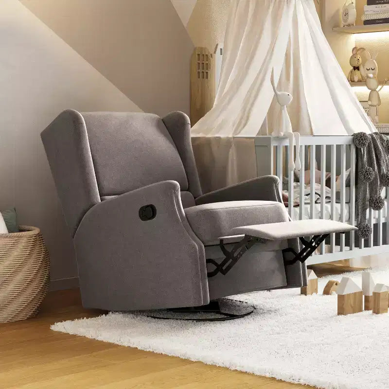 Fauteuil inclinable, pivotant et à bascule avec rotation à 360 degrés