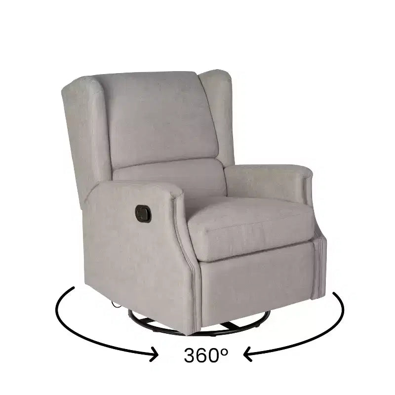 Fauteuil inclinable, pivotant et à bascule avec rotation à 360 degrés
