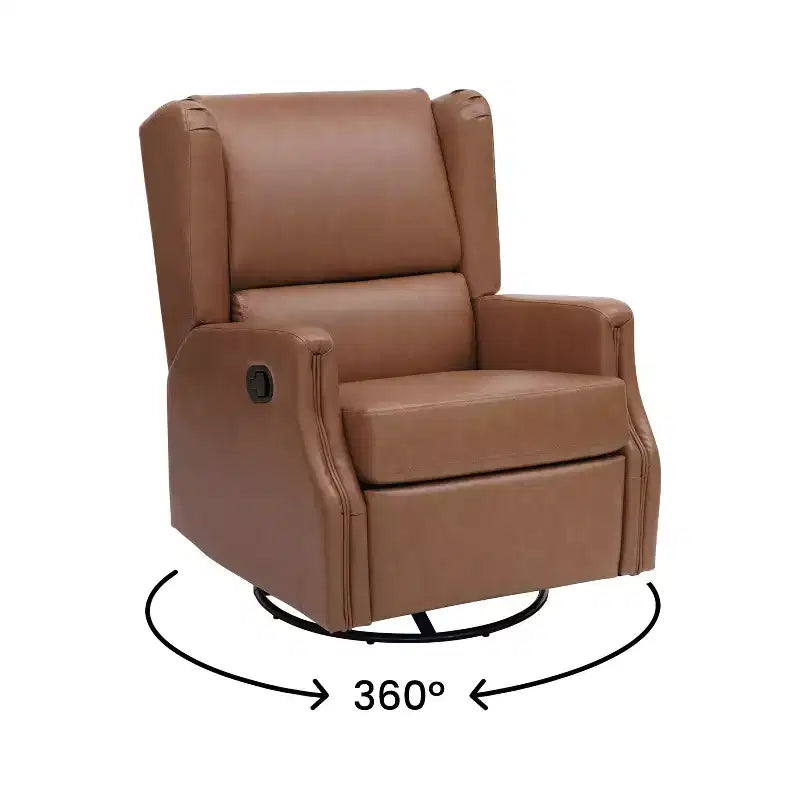 Fauteuil inclinable, pivotant et à bascule avec rotation à 360 degrés