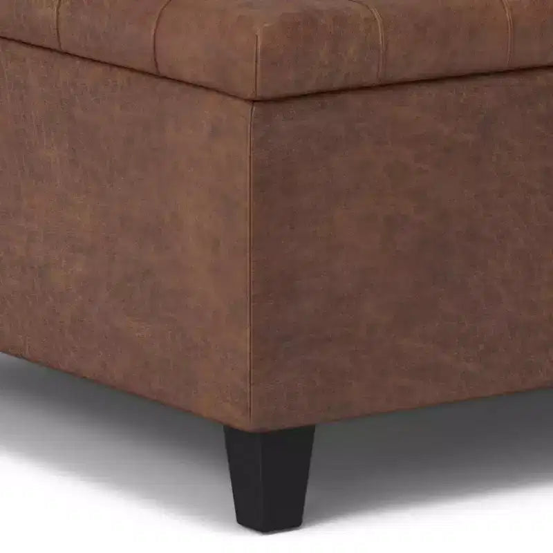 Pouf carré de rangement et table basse